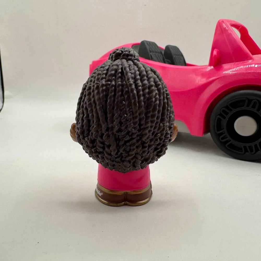 Fisher-Price Little People Barbie Convertible Kids Pink Vehicle & Nikki Figure